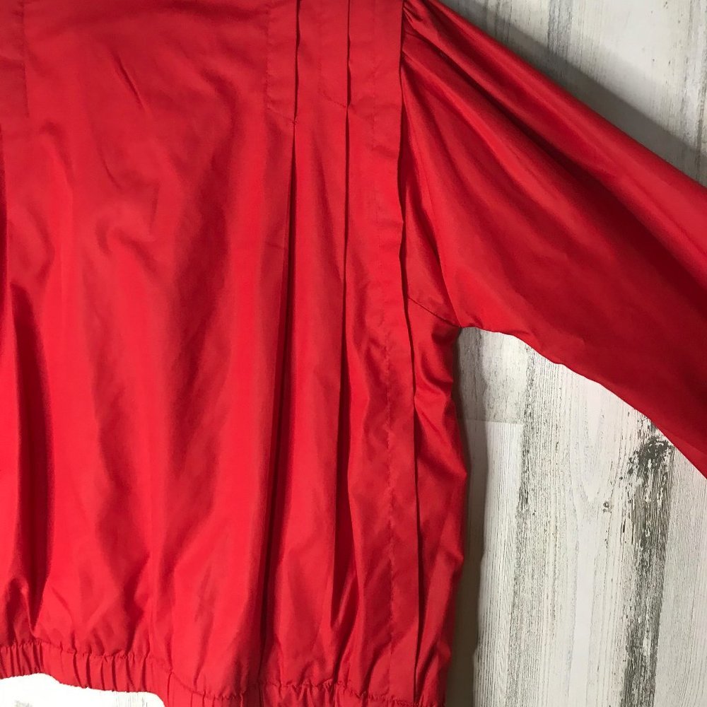 Vintage 80s red Casual Corner pleated jacket - Picture 3 of 11